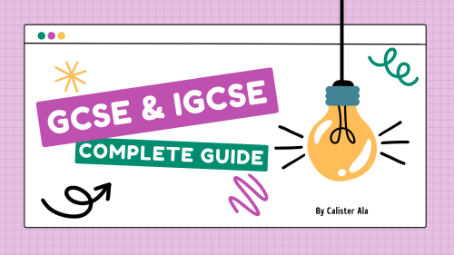 A Complete guide to GCSE and iGCSE Mathematics